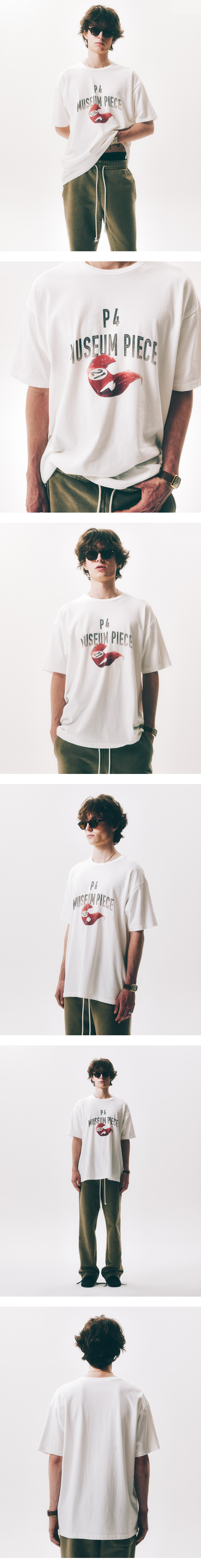 P4 BONNET LOOSE FIT T-SHIRT WHITE