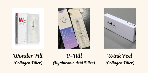 vaginal filler types comparison - Wonder Fill, V-Hill, Wink Feel