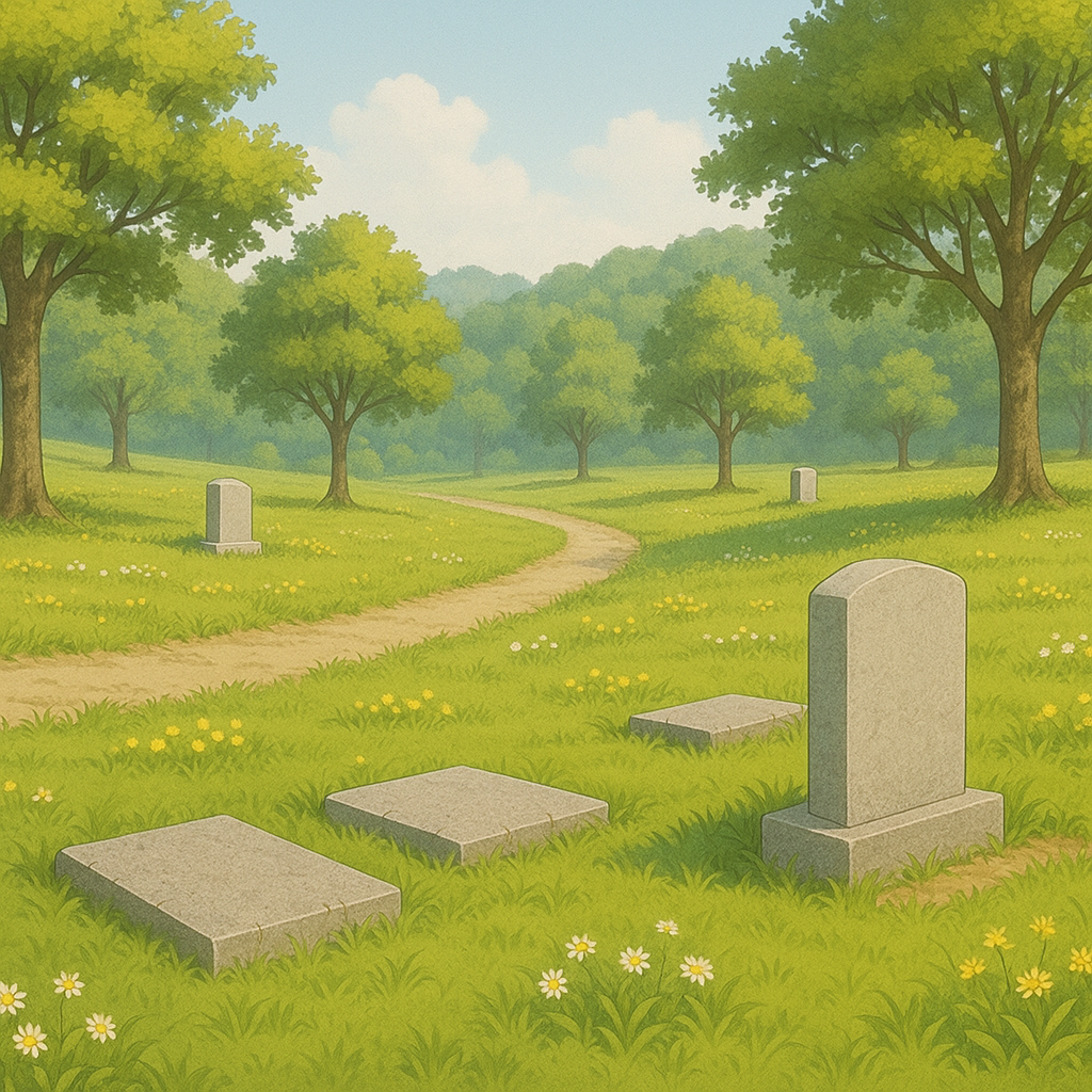 수목장 나무 아래 추모 공간