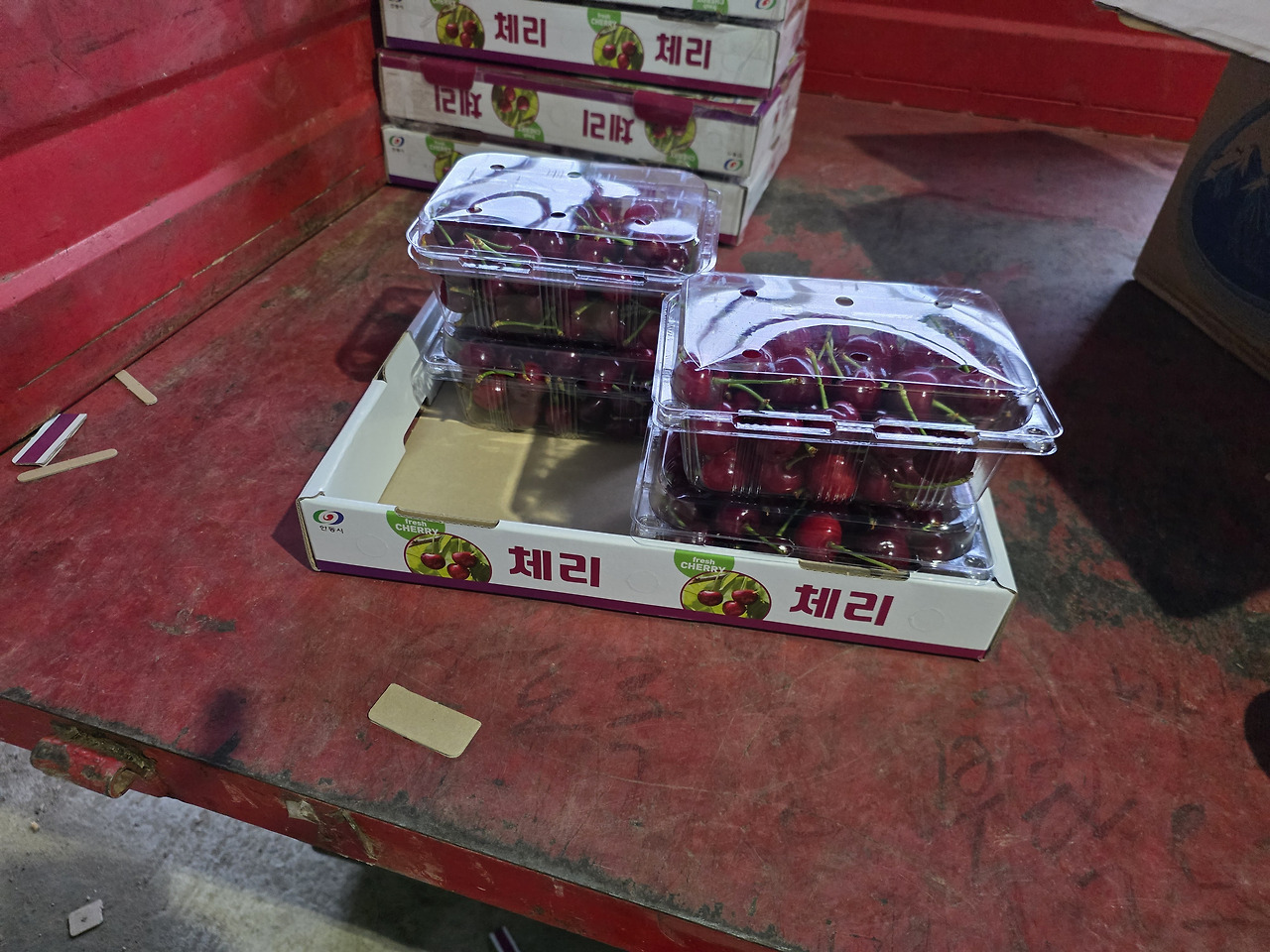 안동 청량산체리 2Kg (500그람 4팩)