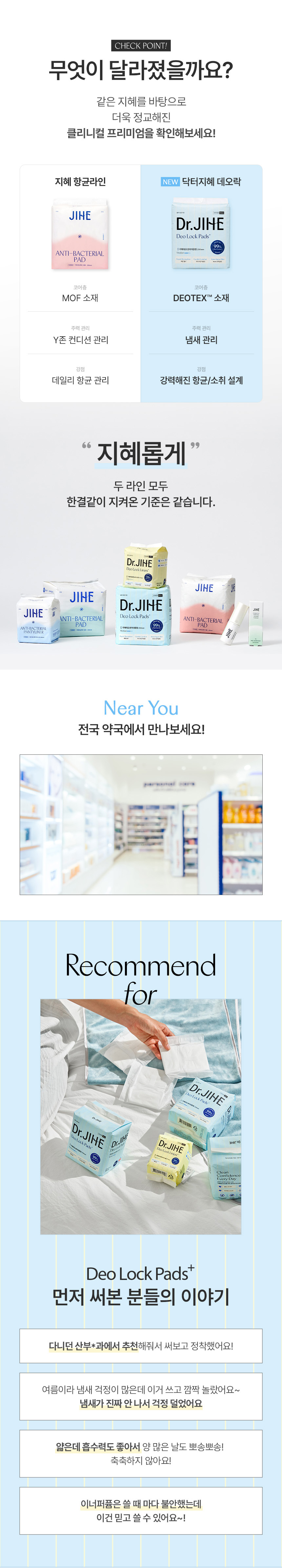 닥터지혜 데오락 팬티라이너 롱 20개입