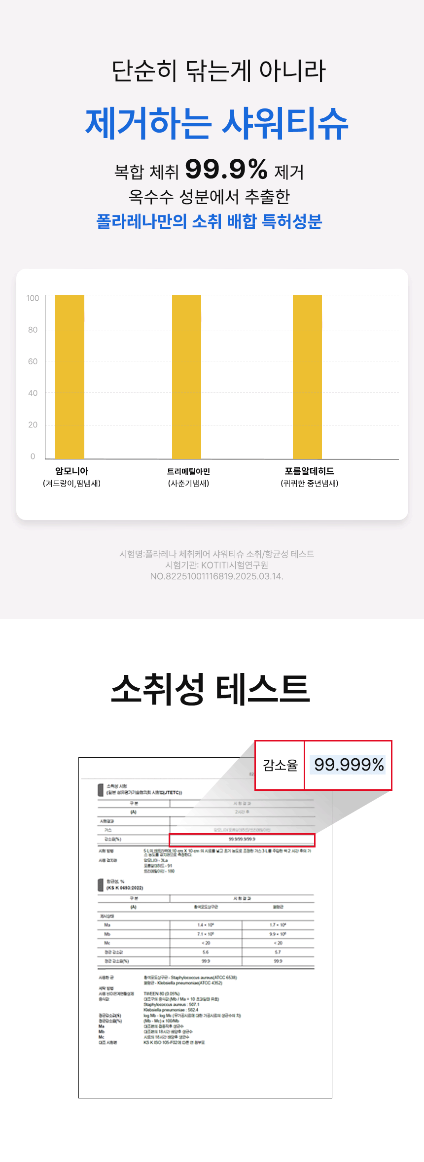 폴라레나 체취케어 샤워티슈