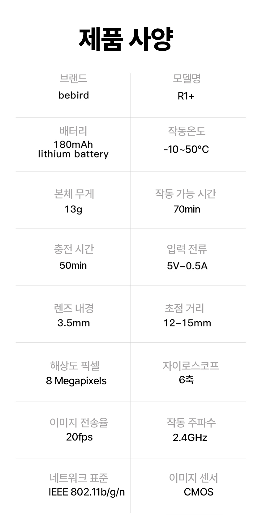 비버드 R1 플러스 내시경 귀이개 블랙