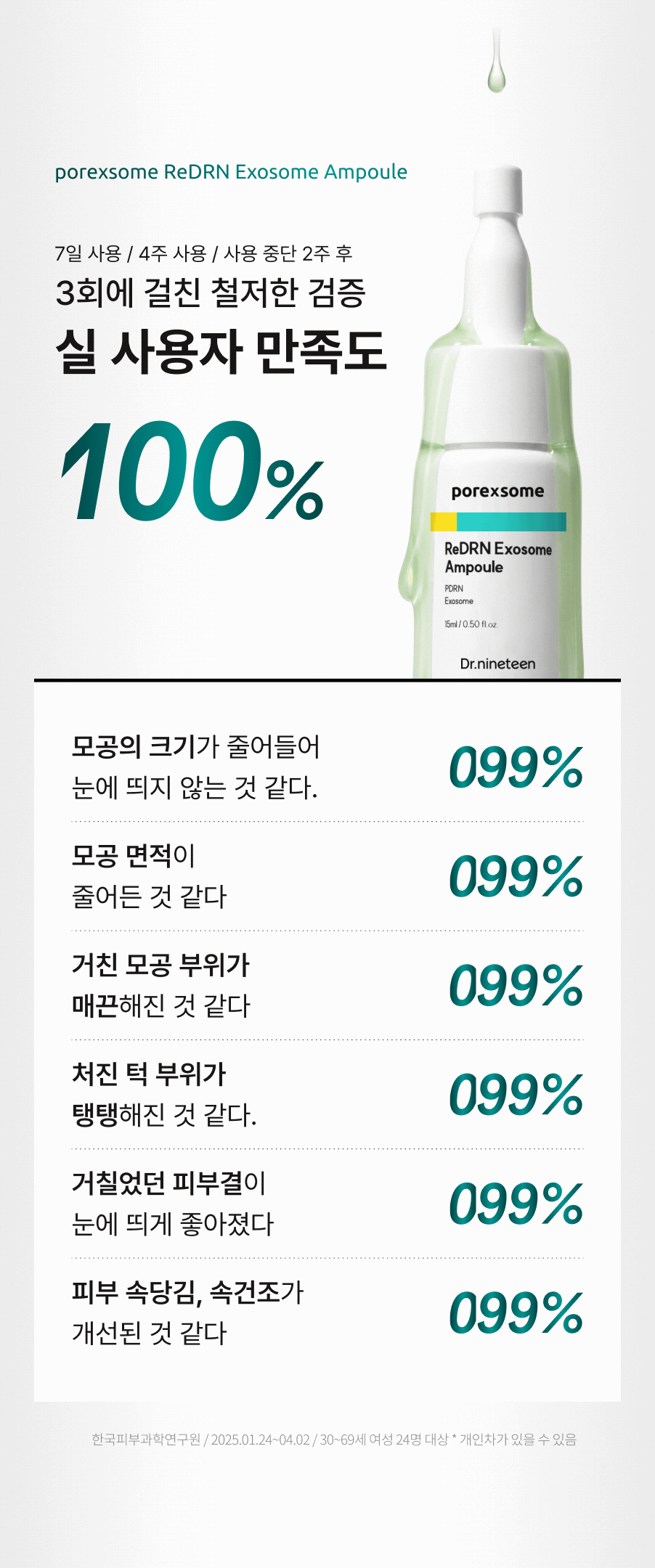 닥터나인틴 포어엑스좀 레디알엔 엑소좀 앰플 15ml