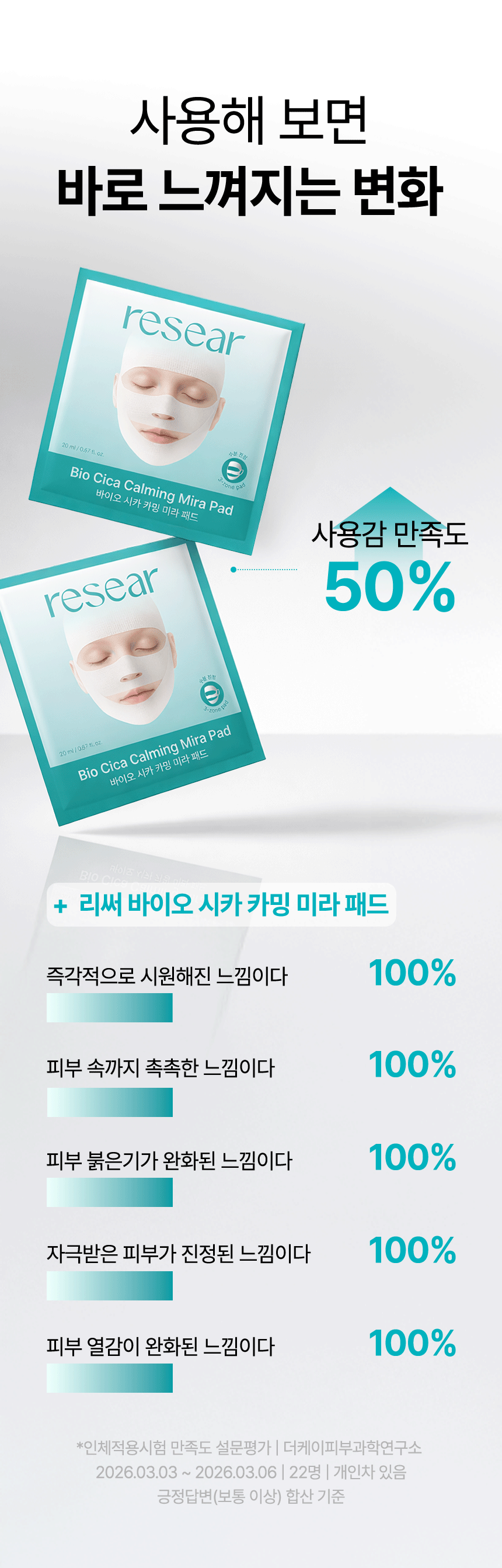 리써 바이오 시카 카밍 미라패드