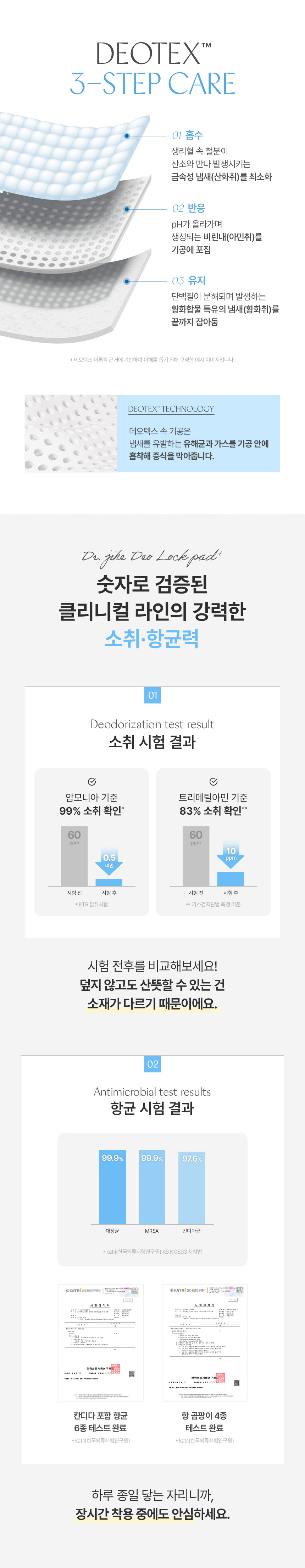 닥터지혜 데오락 팬티라이너 롱 20개입