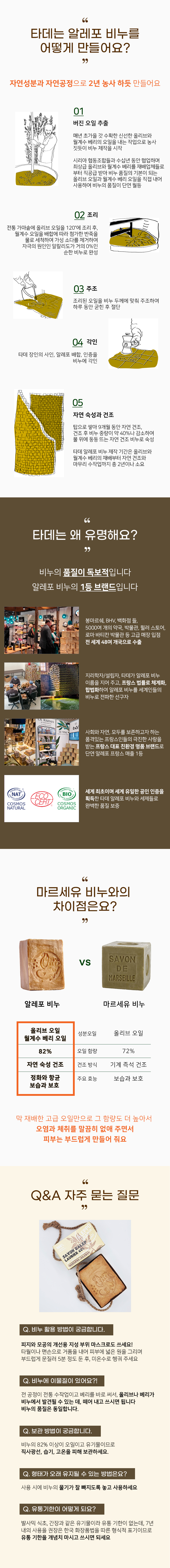 타데 알레포 비누 40%