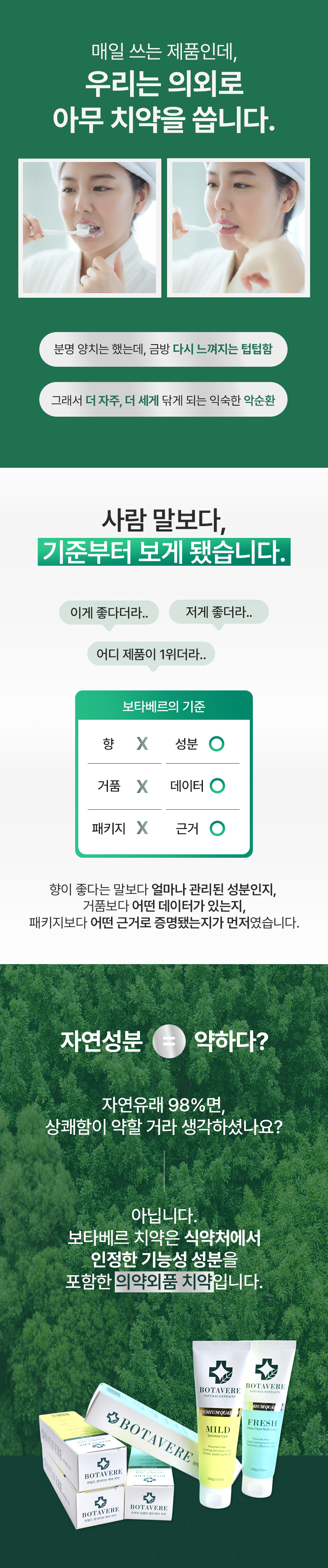 보타베르 프레쉬 딥클린 멀티케어 치약