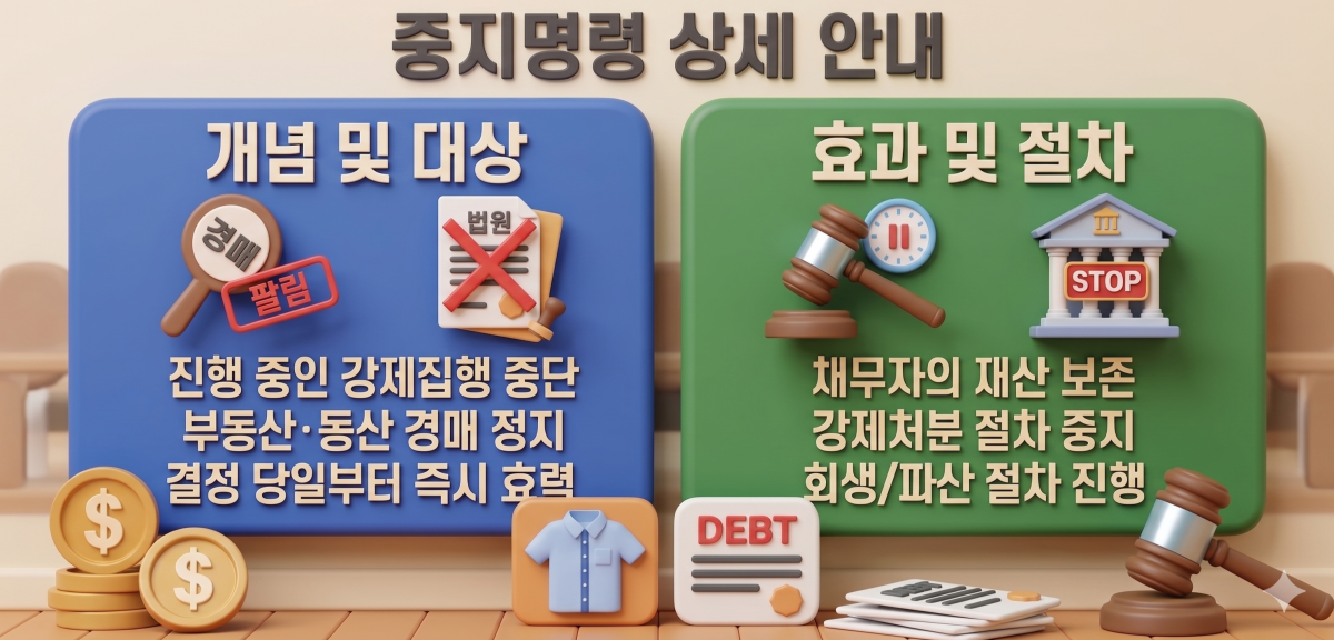 개인회생 중지명령의 효과