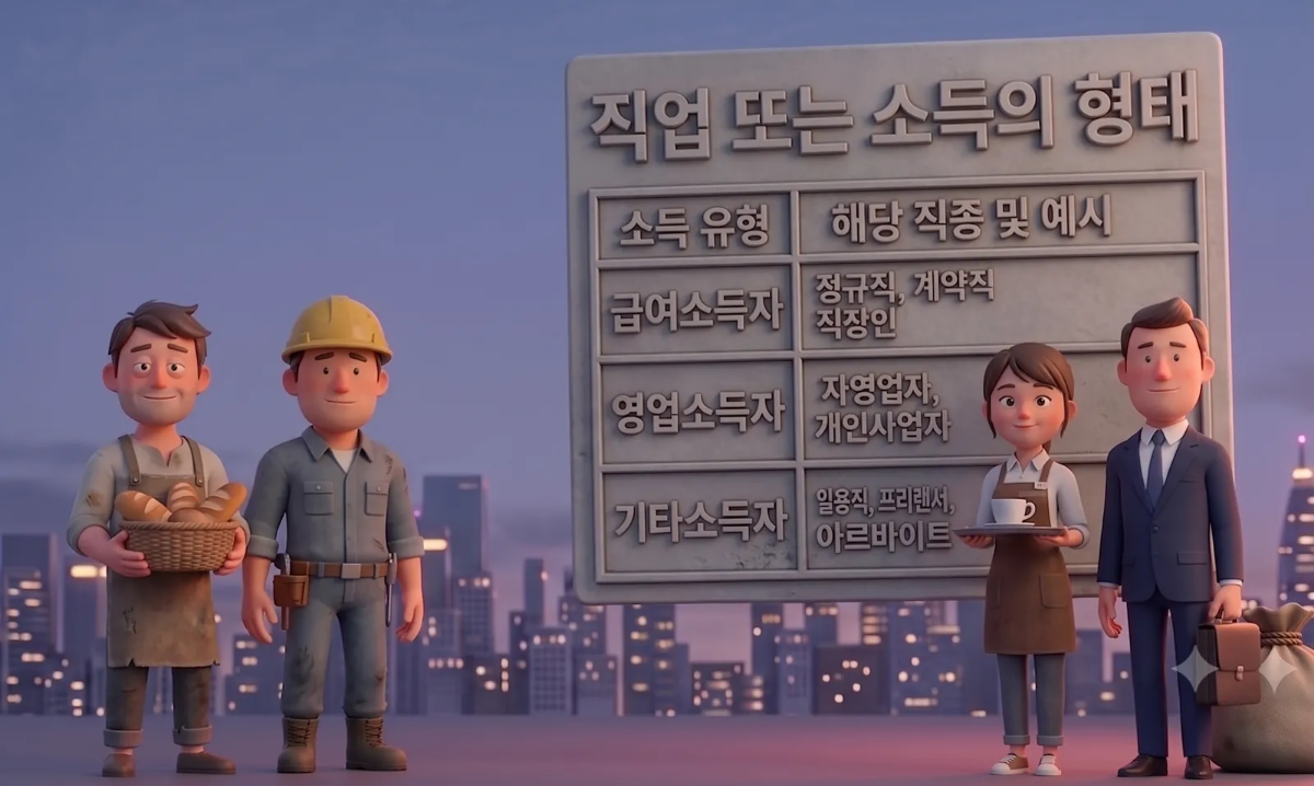 일산개인회생 직업형태