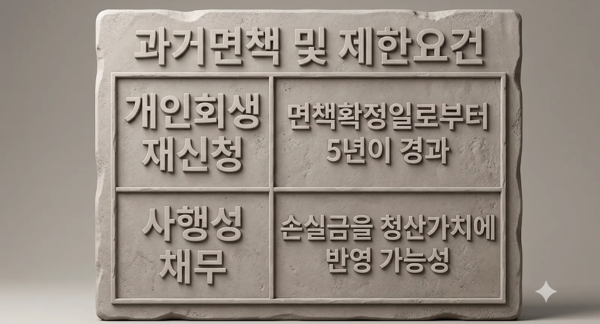 개인회생 면책 및 제한요건