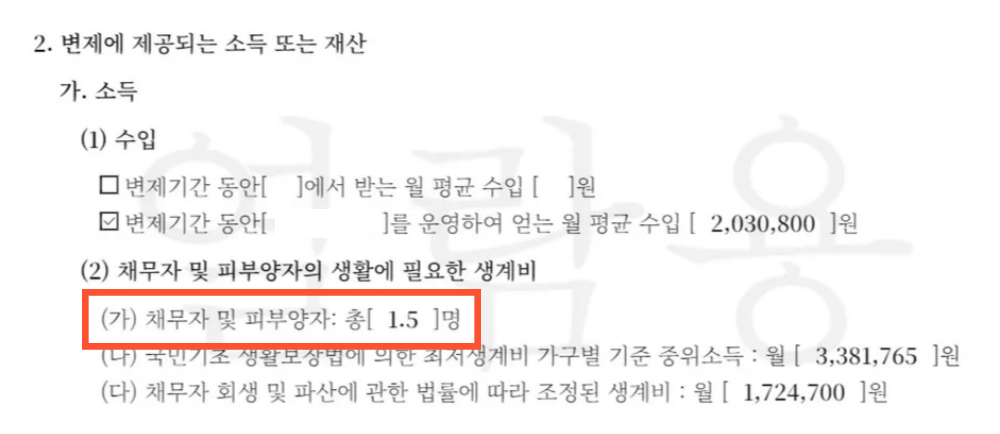 피부양자 0.5인