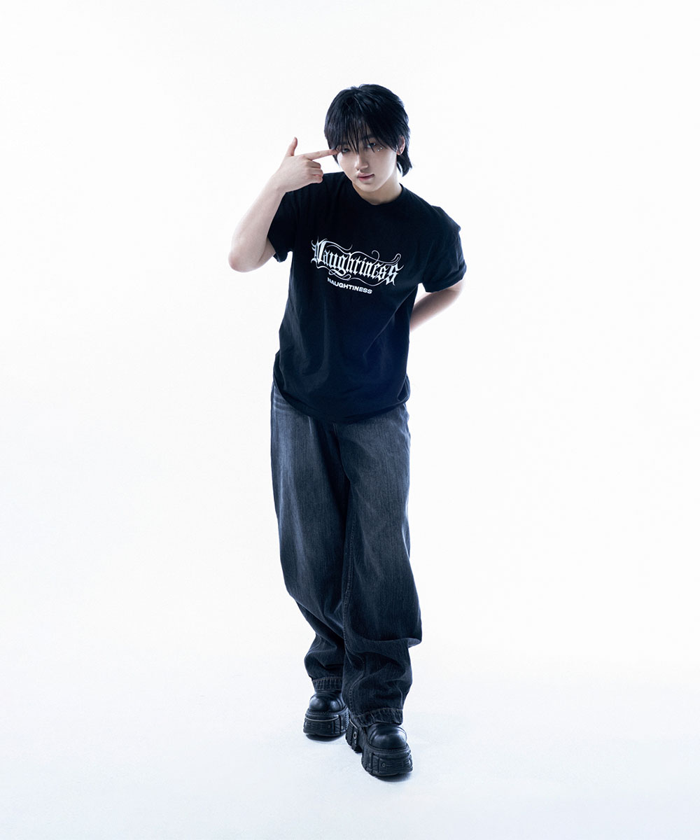 NAUGHTINESS T-SHIRTS BLACK