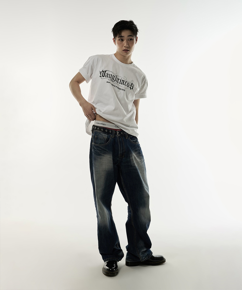 NAUGHTINESS T-SHIRTS WHITE