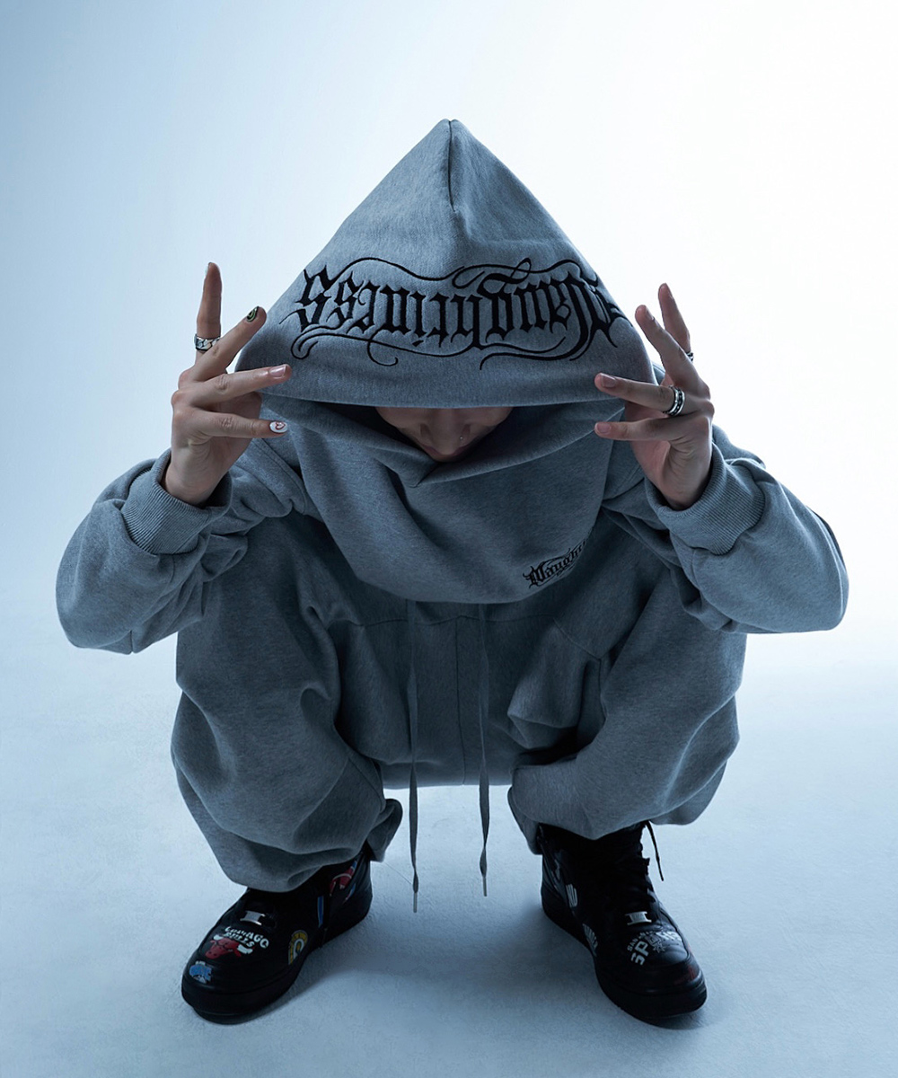 NAUGHTINESS HOOD GRAY