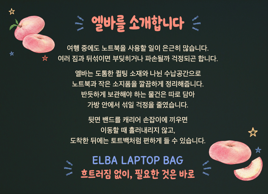 트립몽 엘바 노트북백 블랙 [TR262FPBG004BK]