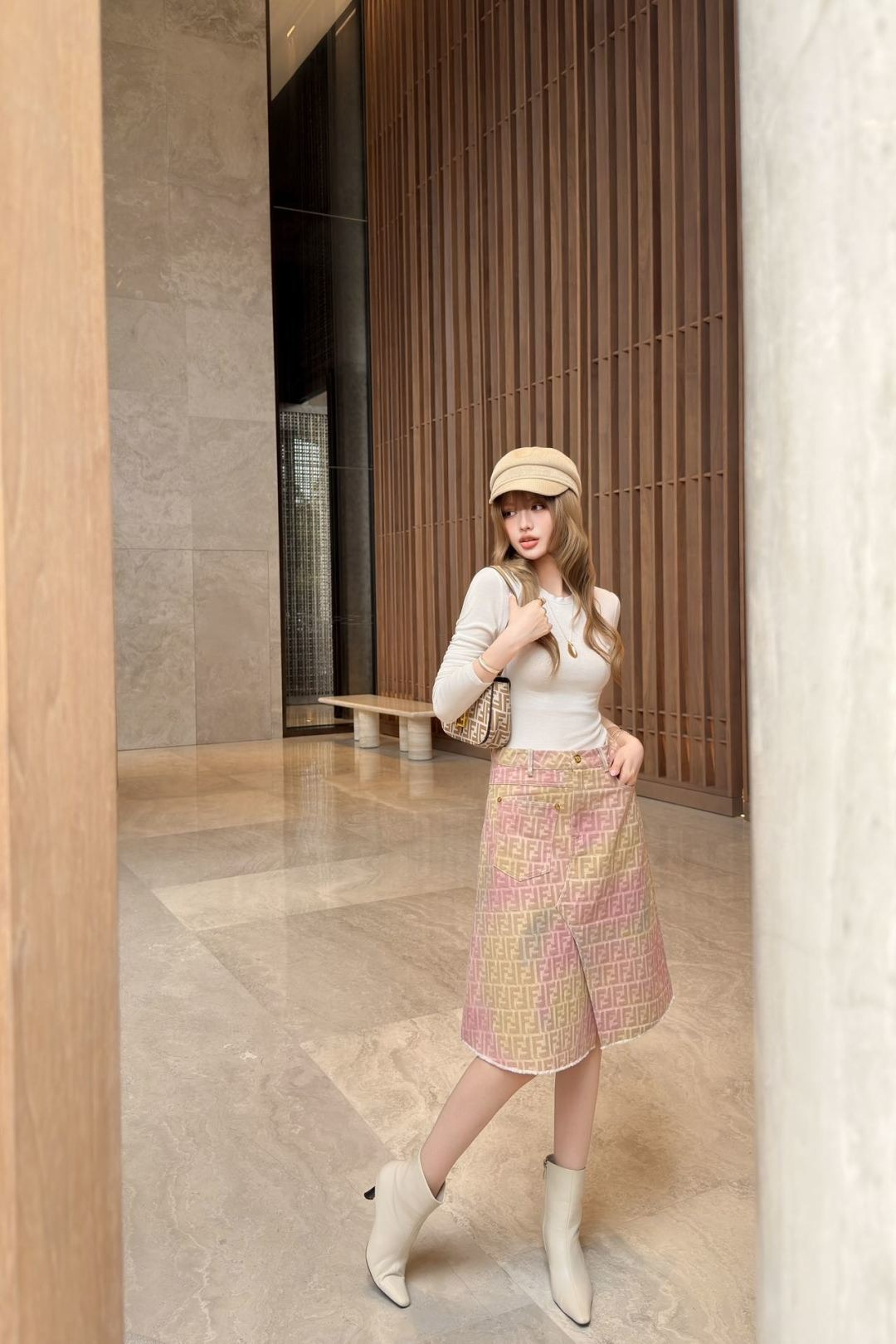 FEND* 펜* FF 로고 스커트 (해외최상급) : 시크릿에비뉴