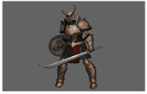 The AI-generated content featuring armor, weapons, animated films, and virtual characters may not be accurate.