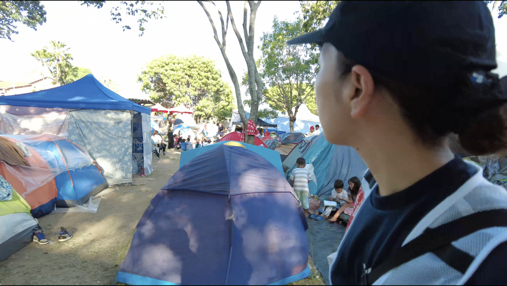 카라카스 대피소 모습