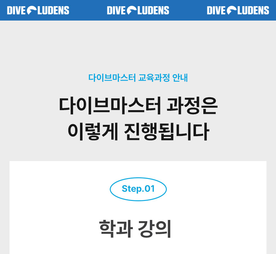 서울/경기 스쿠버다이빙 - 다이브루덴스 다이브마스터 강습