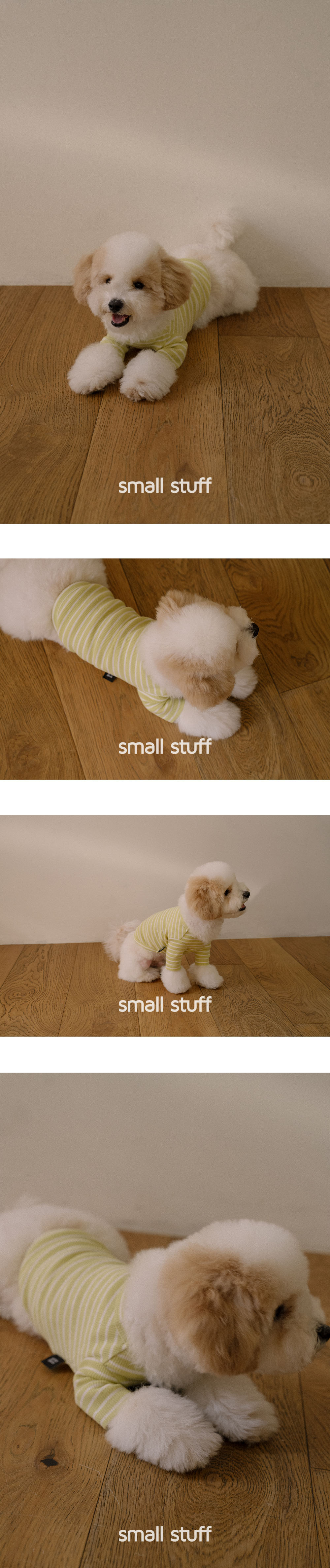 Striped t-shirt Lime yellow