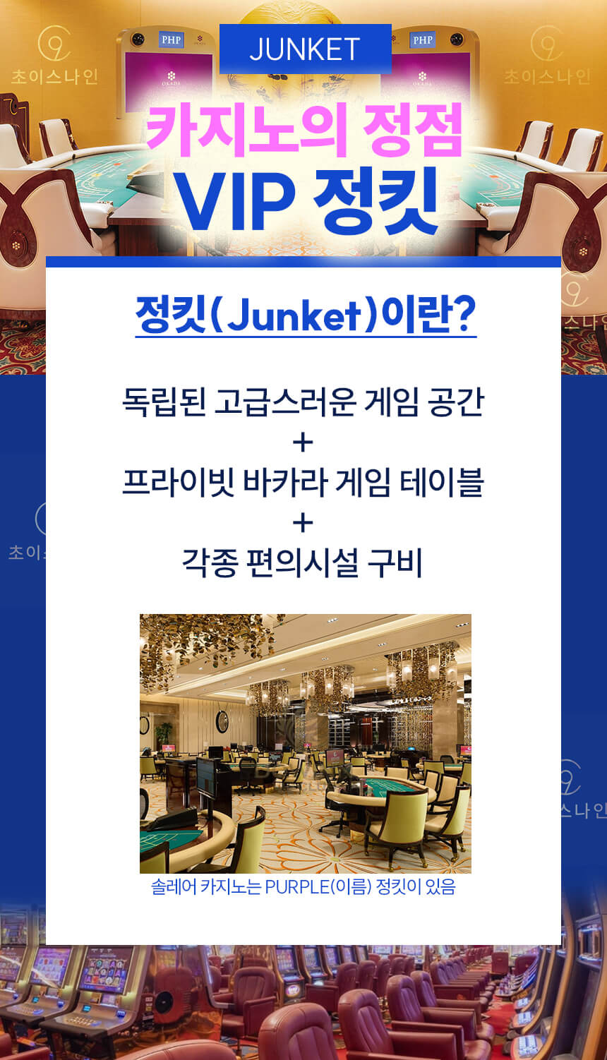 솔레어 VIP 정킷룸