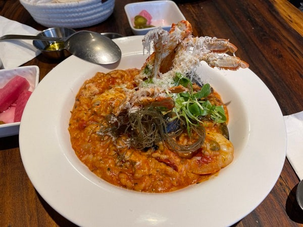꽃게 커리 리조또.