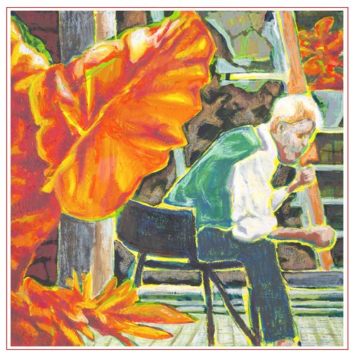 A Child in the Creek VI_2023_Acrylic and pastel on canvas_37.9x37.9(cm).jpg