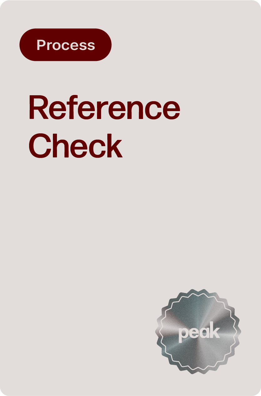 reference check