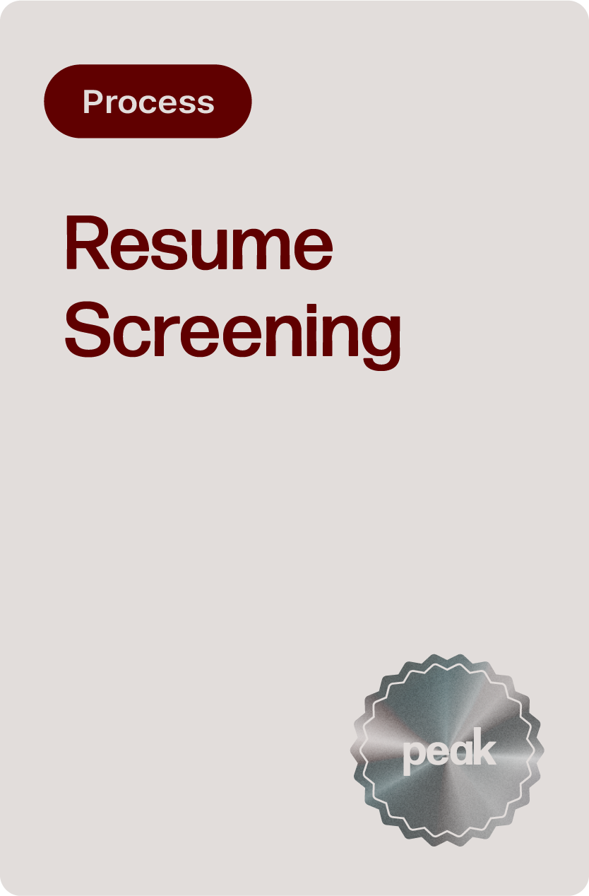 resume screening