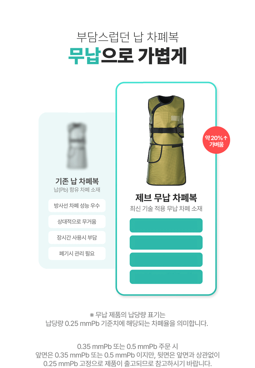무납 앞치마 (조끼&치마형)