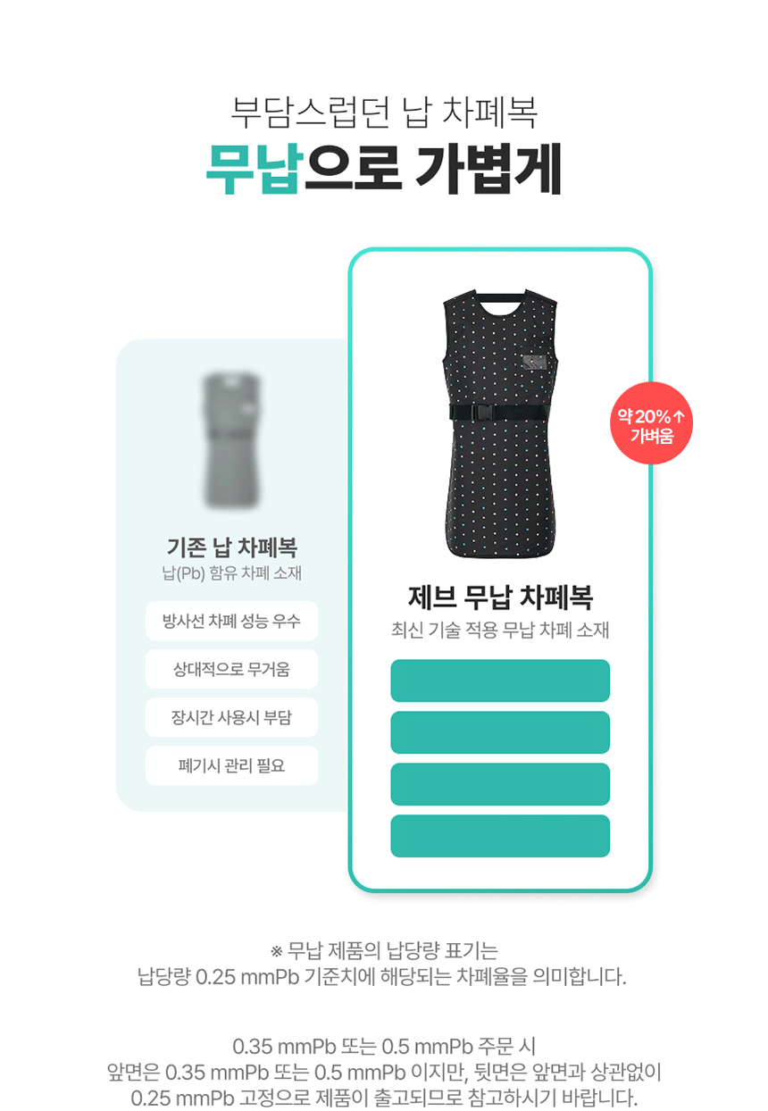 무납 앞치마 (X-버클타입)