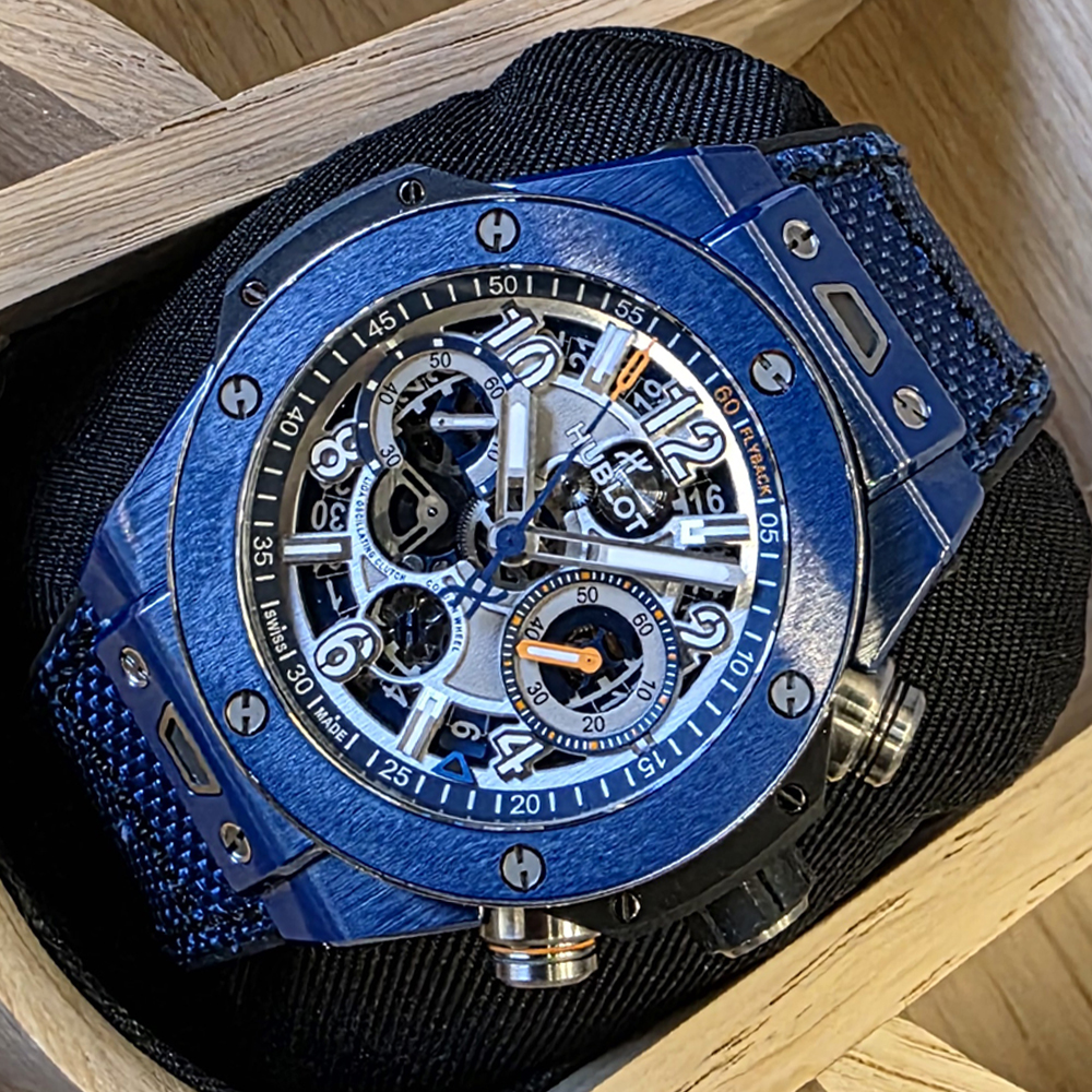 위블로 빅뱅 리로디드 블루 세라믹 44mm