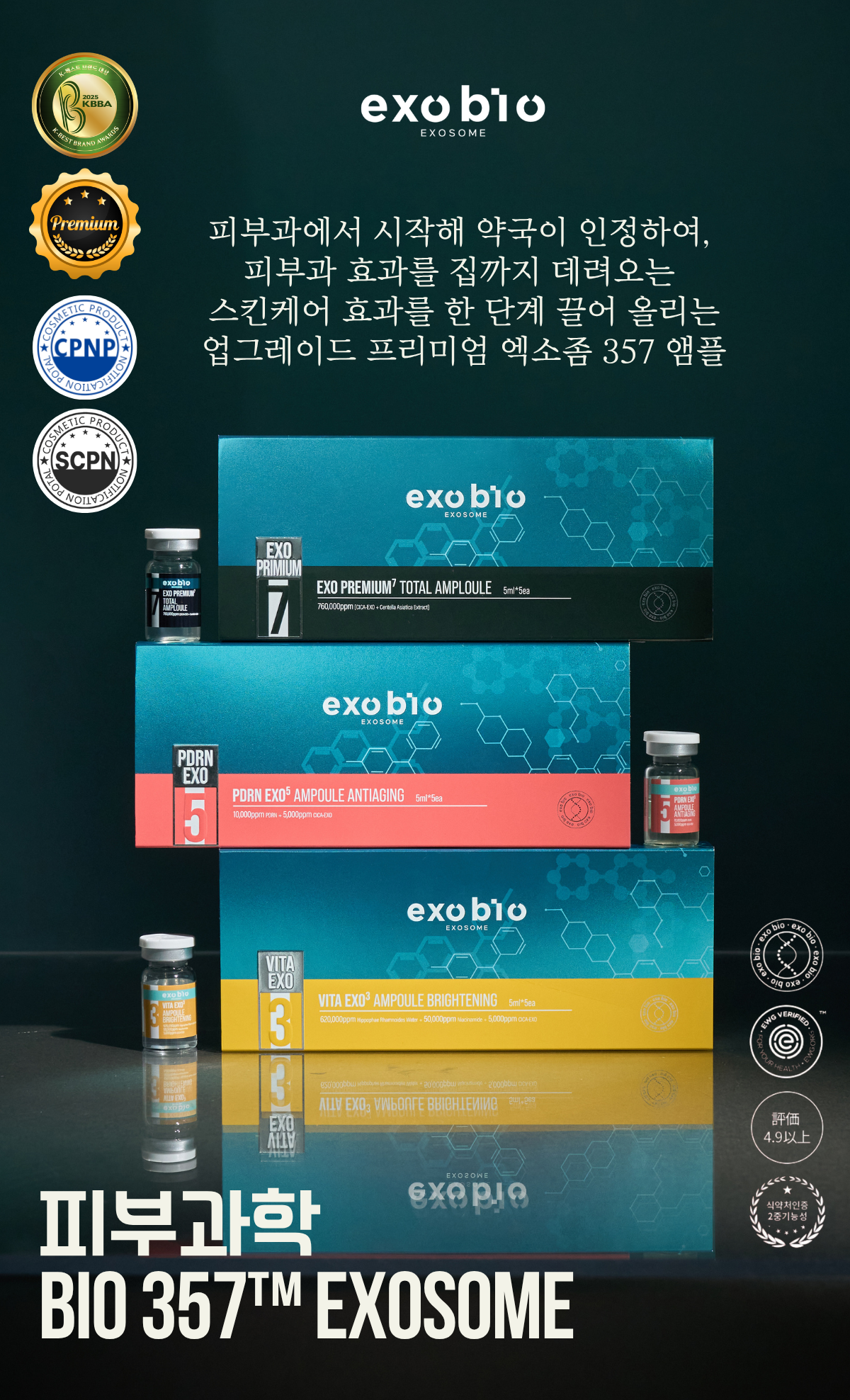 EXOBIO 357™ EXOSOME,RED 더블 미백재생 SET
