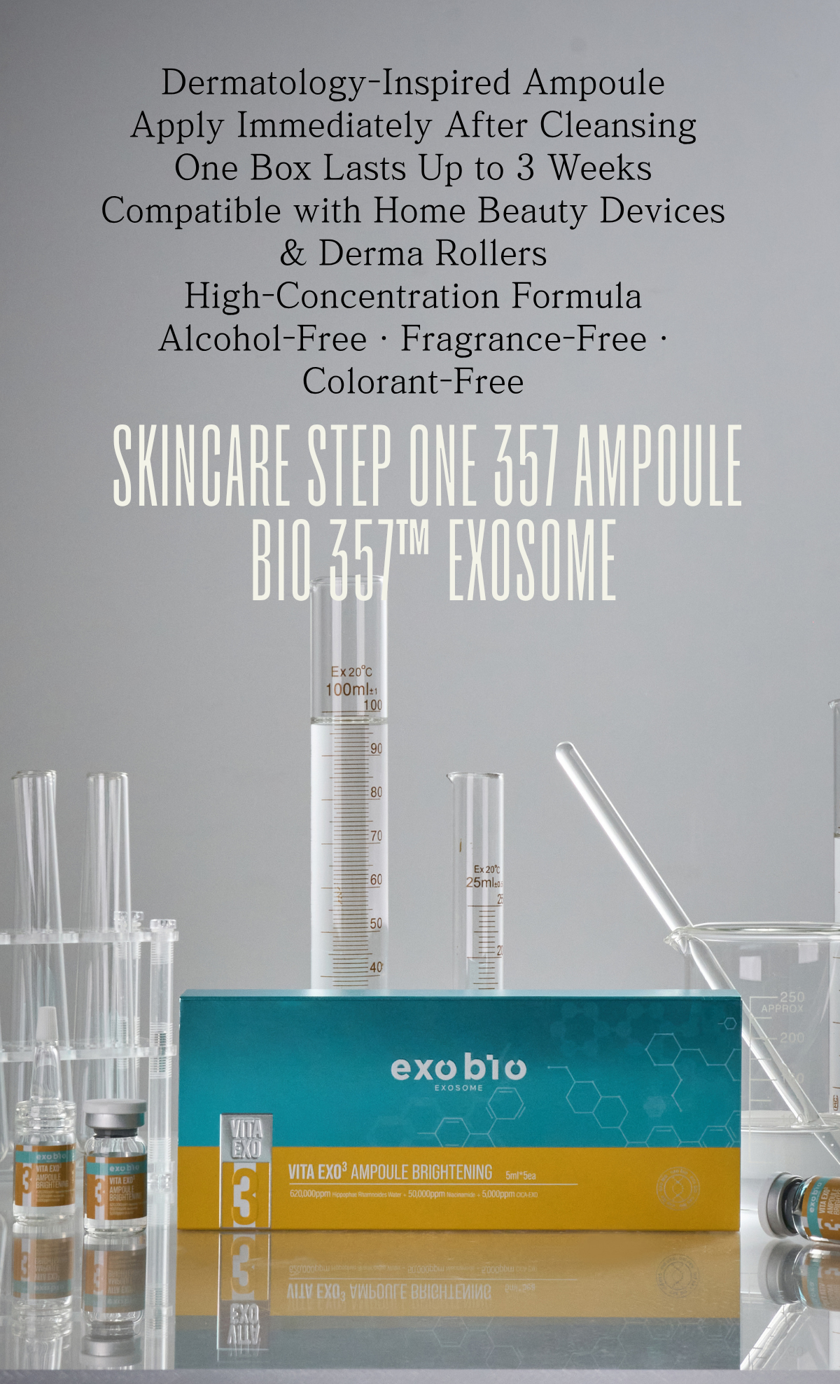 [Medical Cosmetics] EXOBIO 357™ EXOSOME Vita Exosome Brightening Ampoule 5ml*5ea