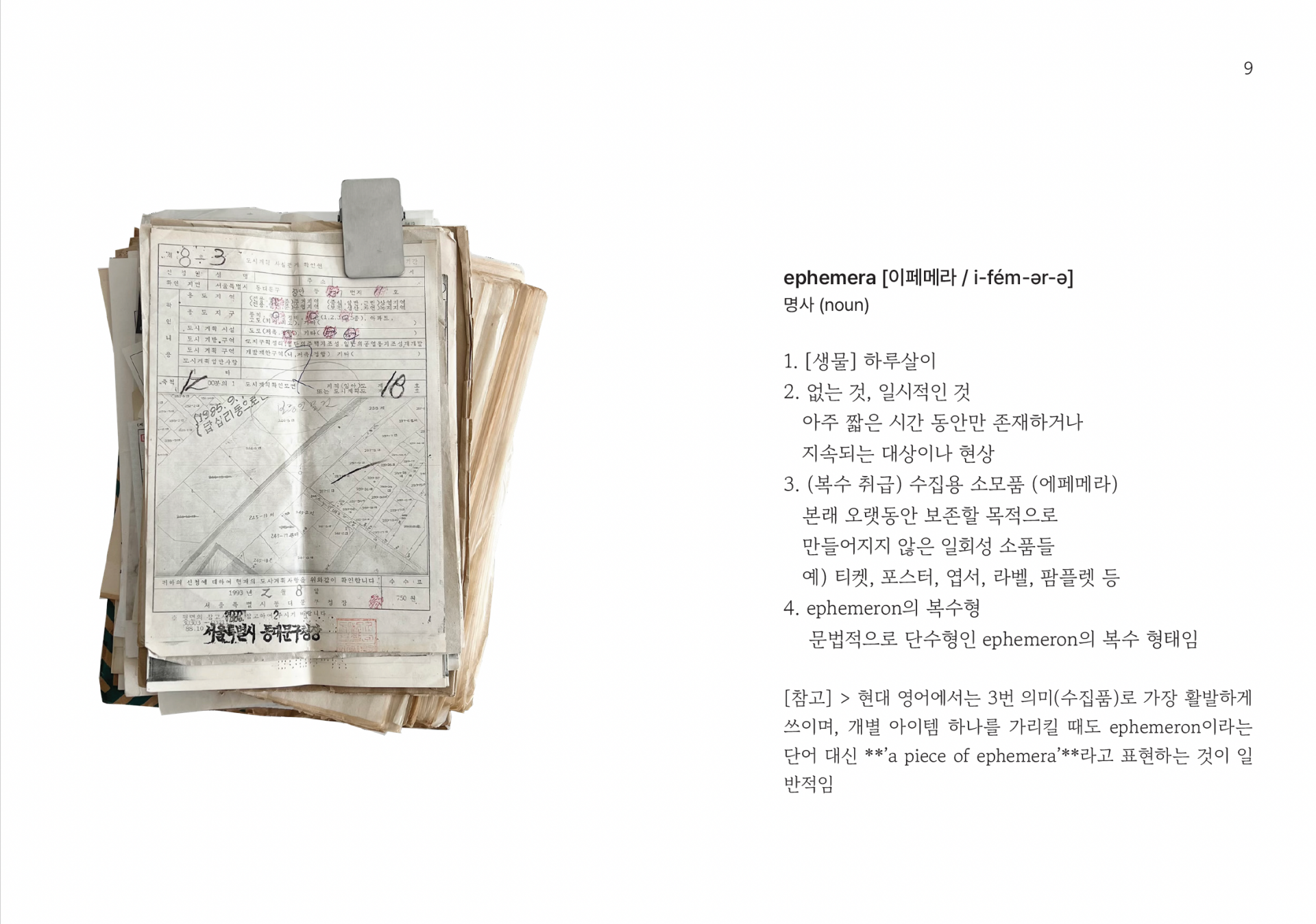 툴프ㆍ할아버지의 이페메라