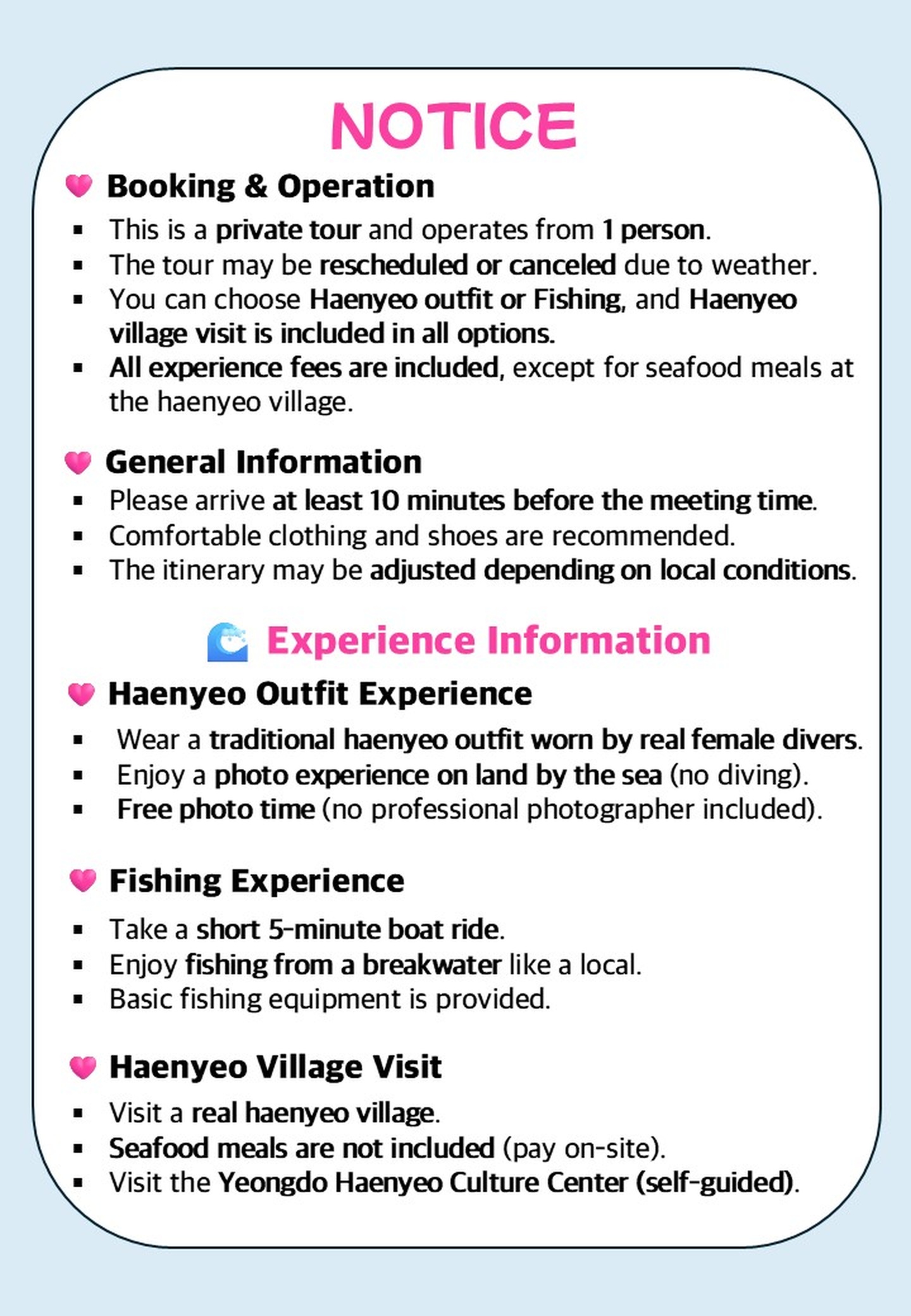 [Busan] Haenyeo Outfit or Fishing with Haenyeo Village Visit