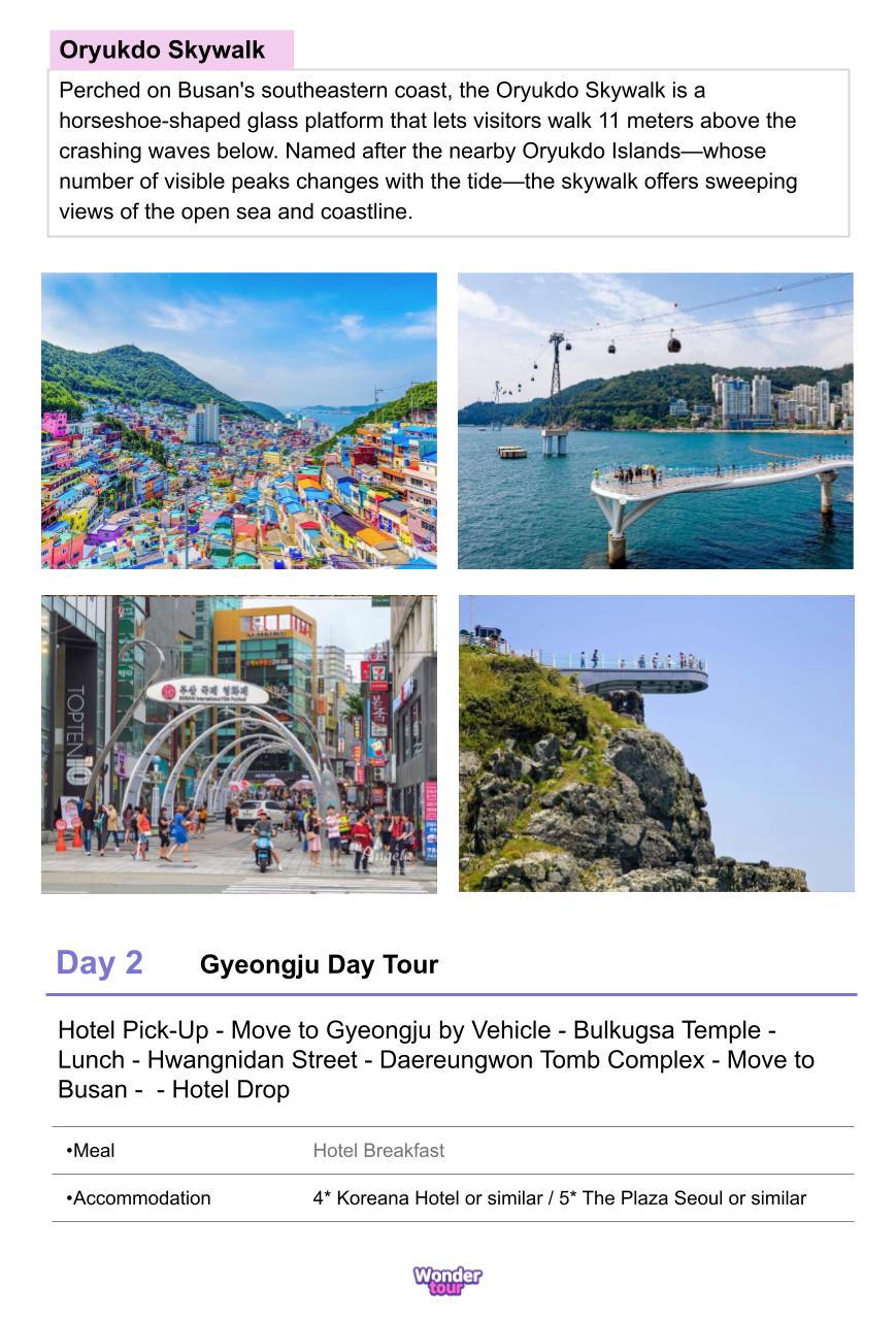 Discover Korea in 7days - Busan, Gyeongju