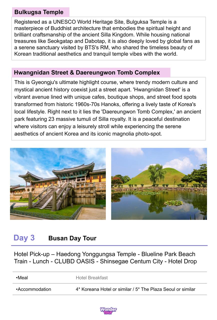 Discover Korea in 7days - Busan, Gyeongju