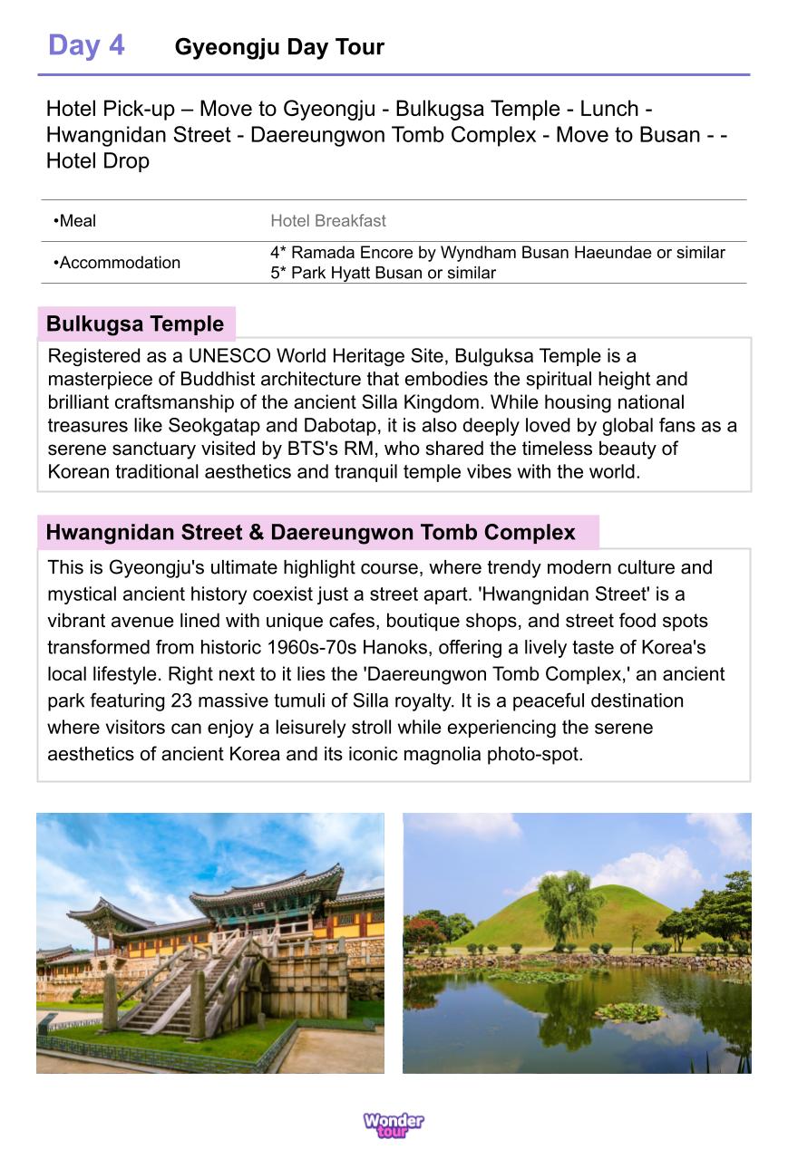 Discover Korea in 6days - Seoul, Busan, Gyeongju