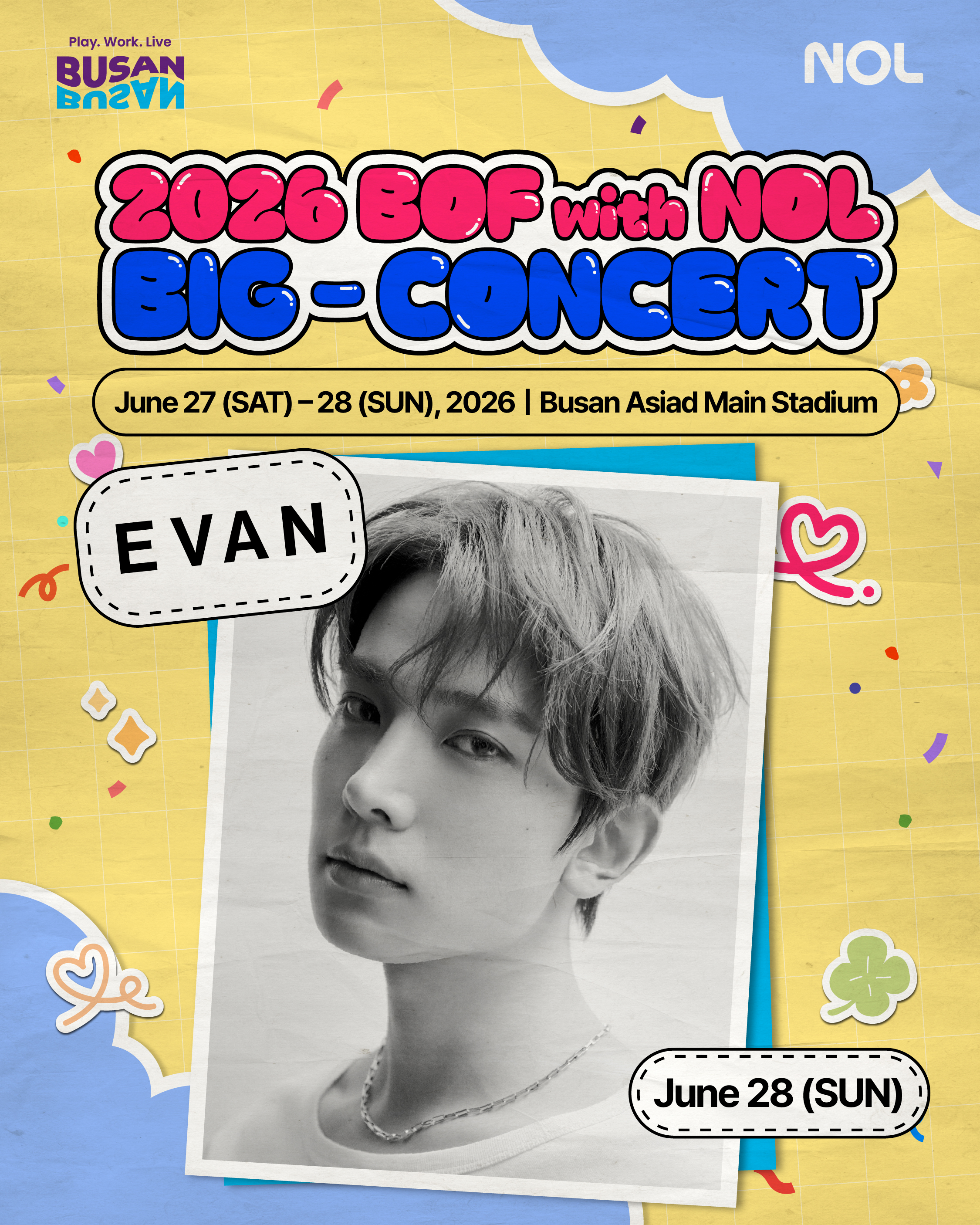 [06.28 BOF Concert] 2026 BUSAN ONE ASIA FESTIVAL Tickets PACKAGE(S-1 Standing Ticket + 2N Hotel)