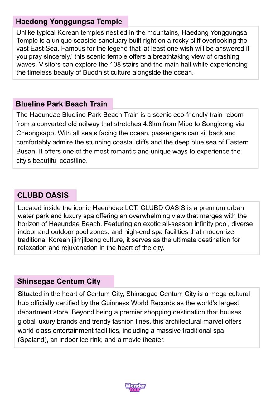Discover Korea in 7days - Busan, Gyeongju