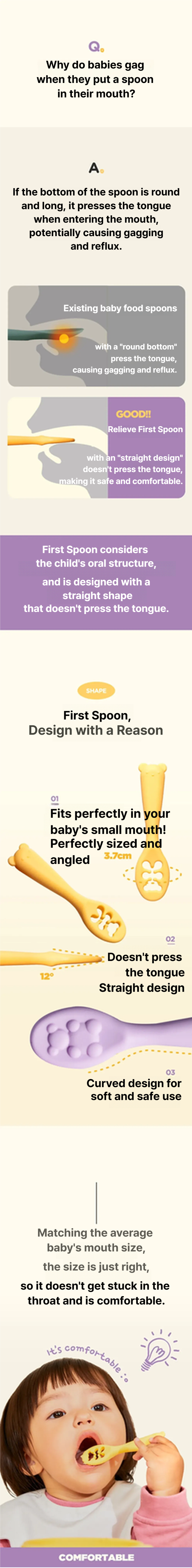 Reliev First Baby Food Spoons
