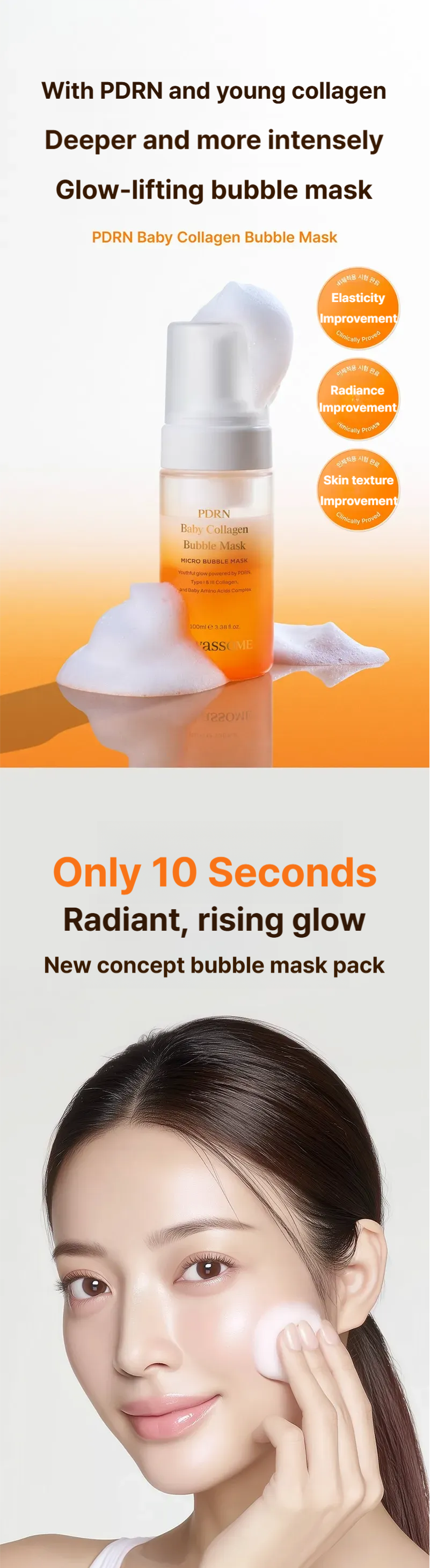 Dewassome PDRN Baby Collagen Bubble Mask 100ml