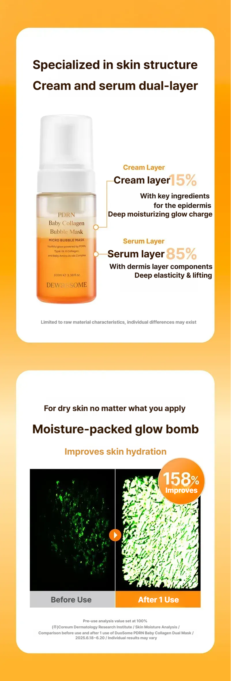 Dewassome PDRN Baby Collagen Bubble Mask 100ml