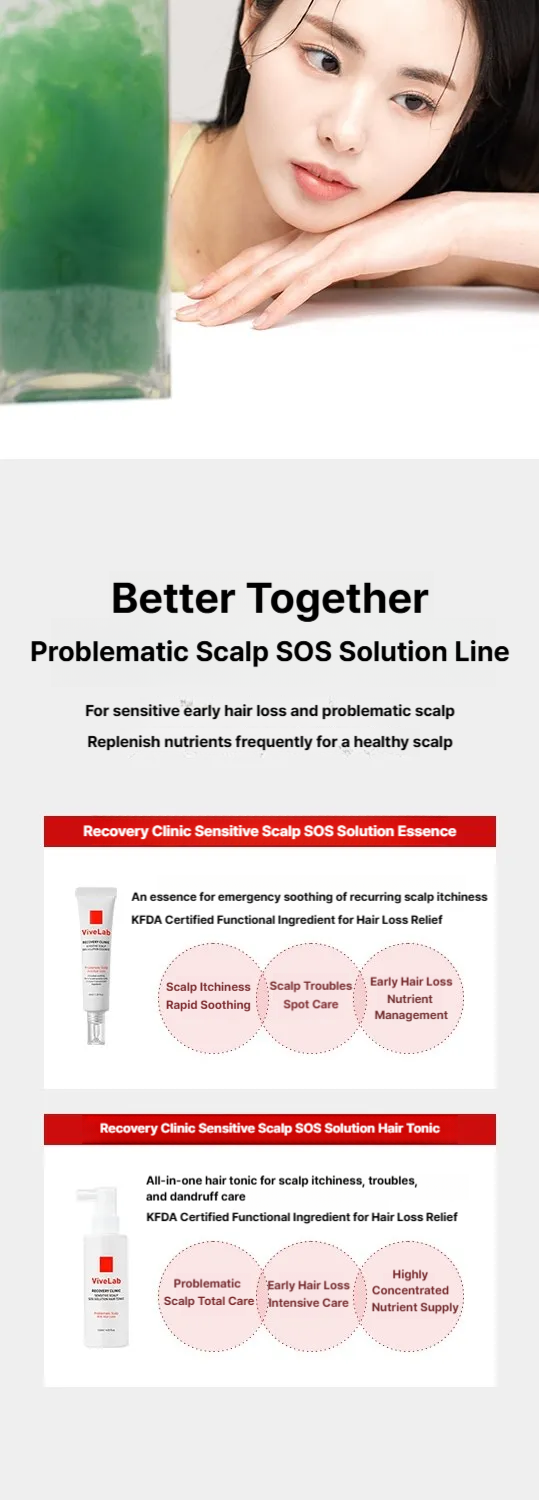 Vive Lab Recovery Clinic Sensitive Scalp SOS Solution Hair Tonic