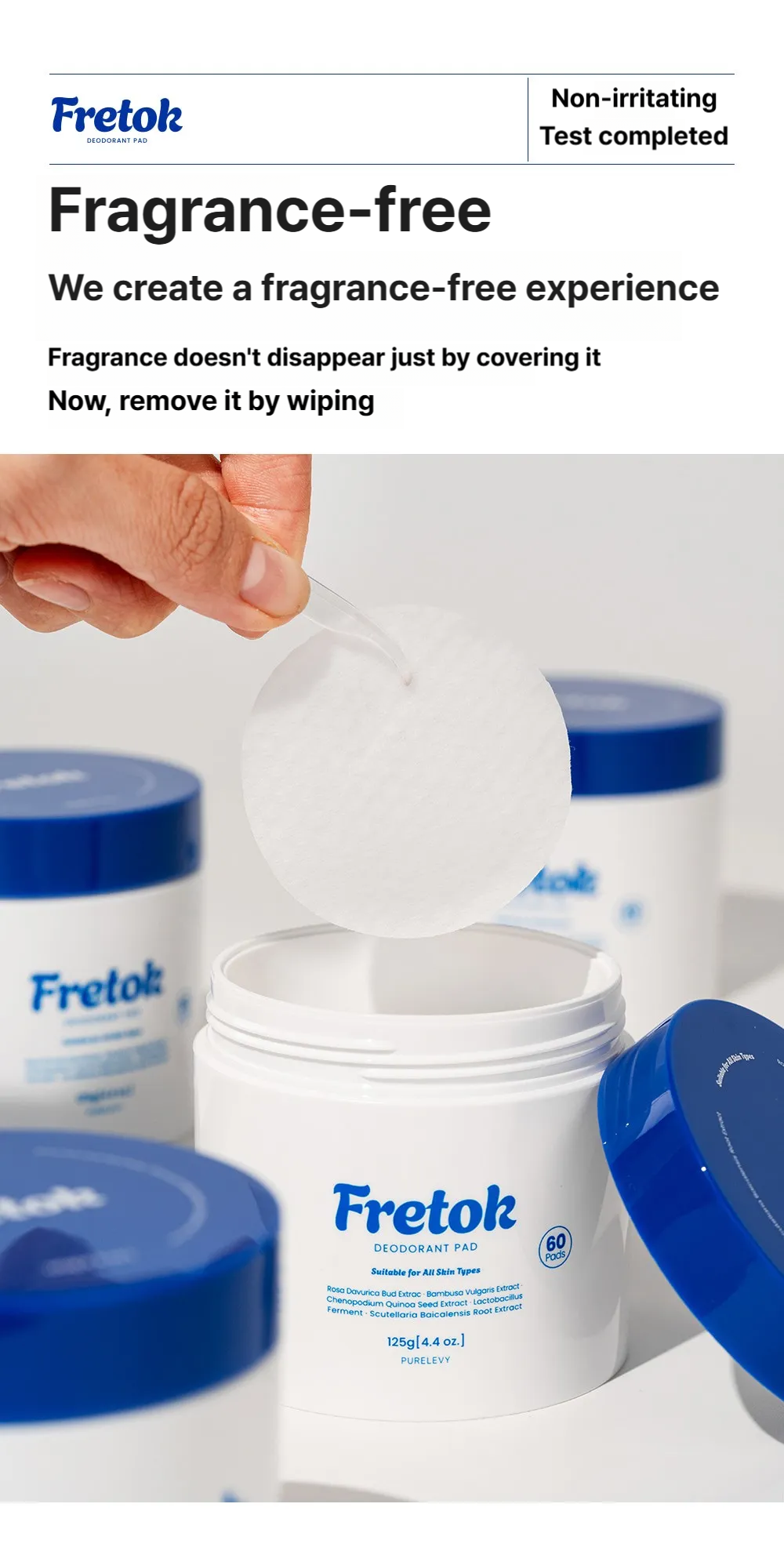 Fretok deodorant pad