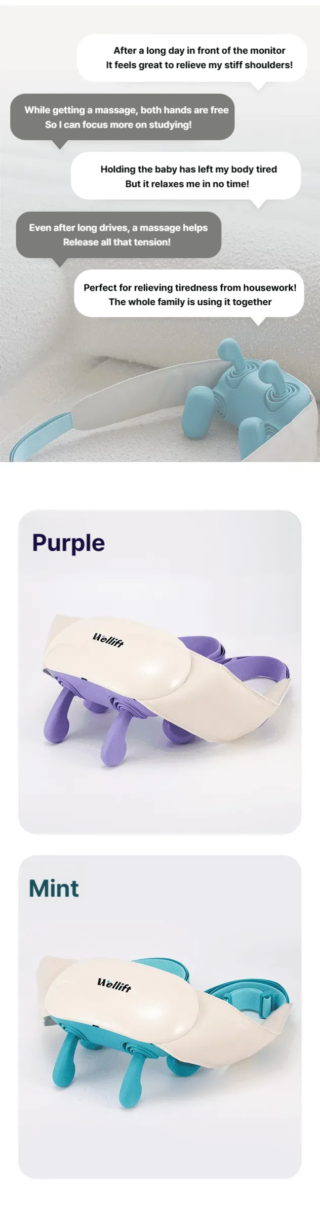 WELLIFT Neck and shoulder massager