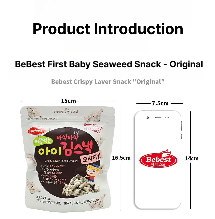 BeBest Crispy Laver Snack Original