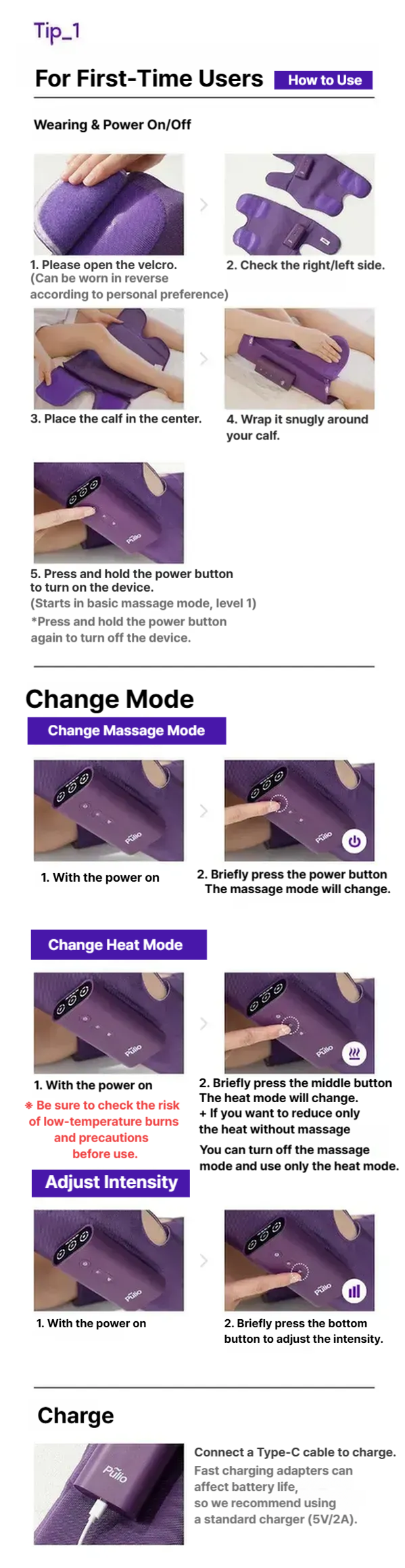 Pulio calf massager